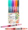 Dual Tip Notetaking Pens (3.5mm Chisel + 0.5mm Needle Tip), Gel Ink Pens For Journaling, Highlighters for Adult Coloring Books, Note Taking and Lettering